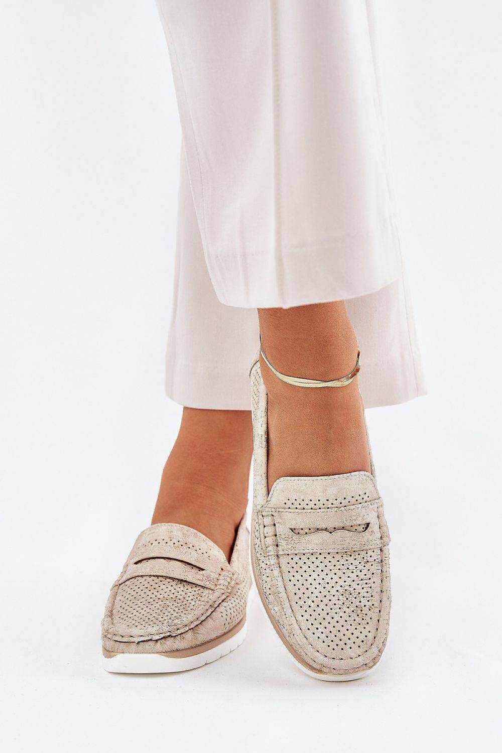 Eco-Leather Women's Moccasins with Delicate Platform - INDIEZ COUTURE