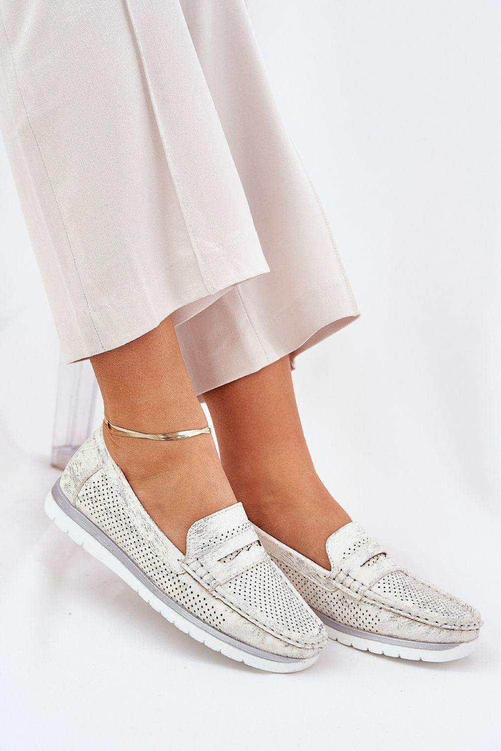 Eco-Leather Women's Moccasins with Delicate Platform - INDIEZ COUTURE