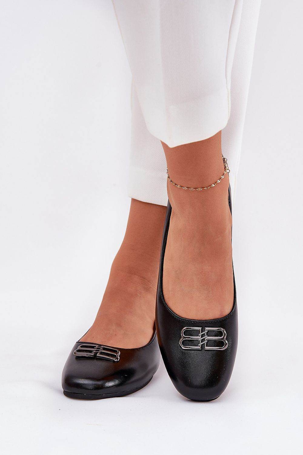Elegant Eco Leather Ballet Flats with Soft Insole - INDIEZ COUTURE