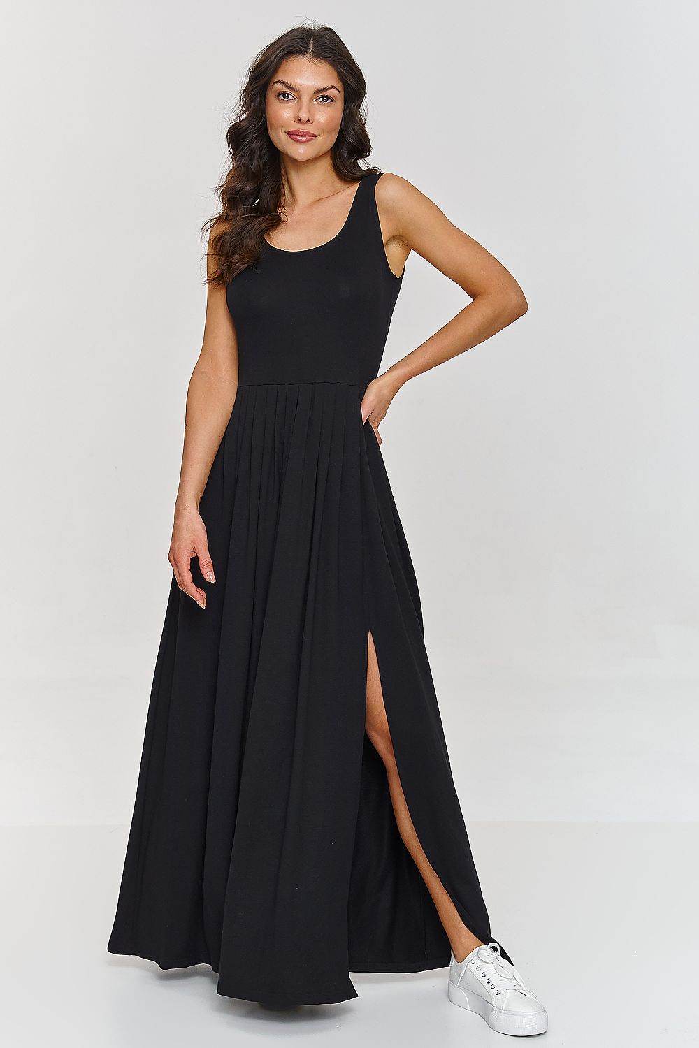 Elegant Maxi Dress with Breathable Viscose Comfort - INDIEZ COUTURE