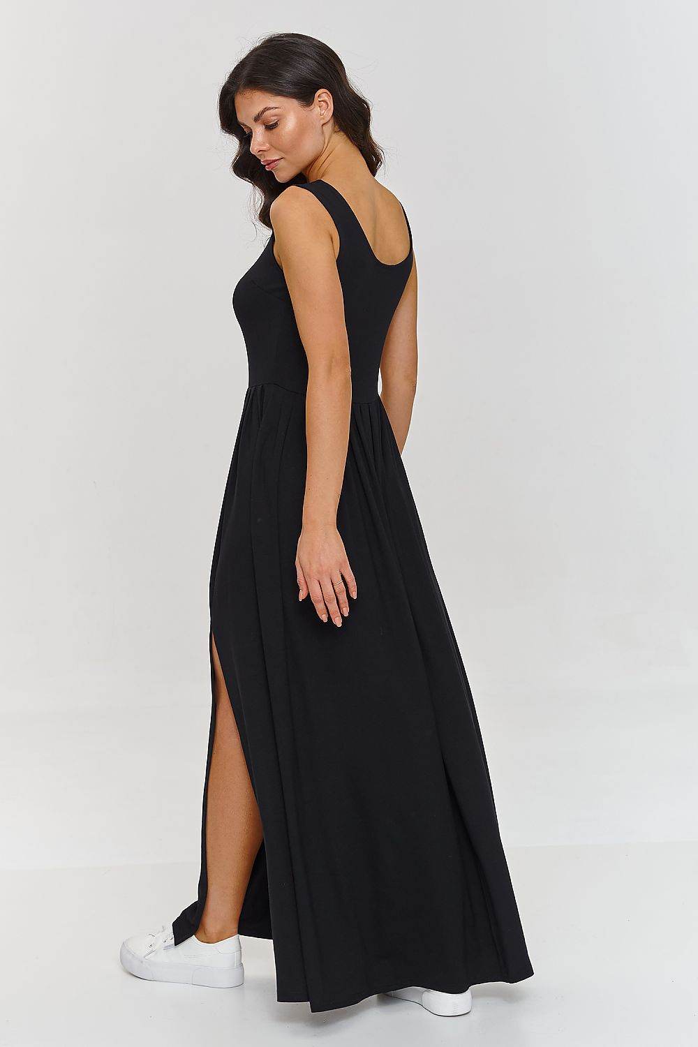 Elegant Maxi Dress with Breathable Viscose Comfort - INDIEZ COUTURE