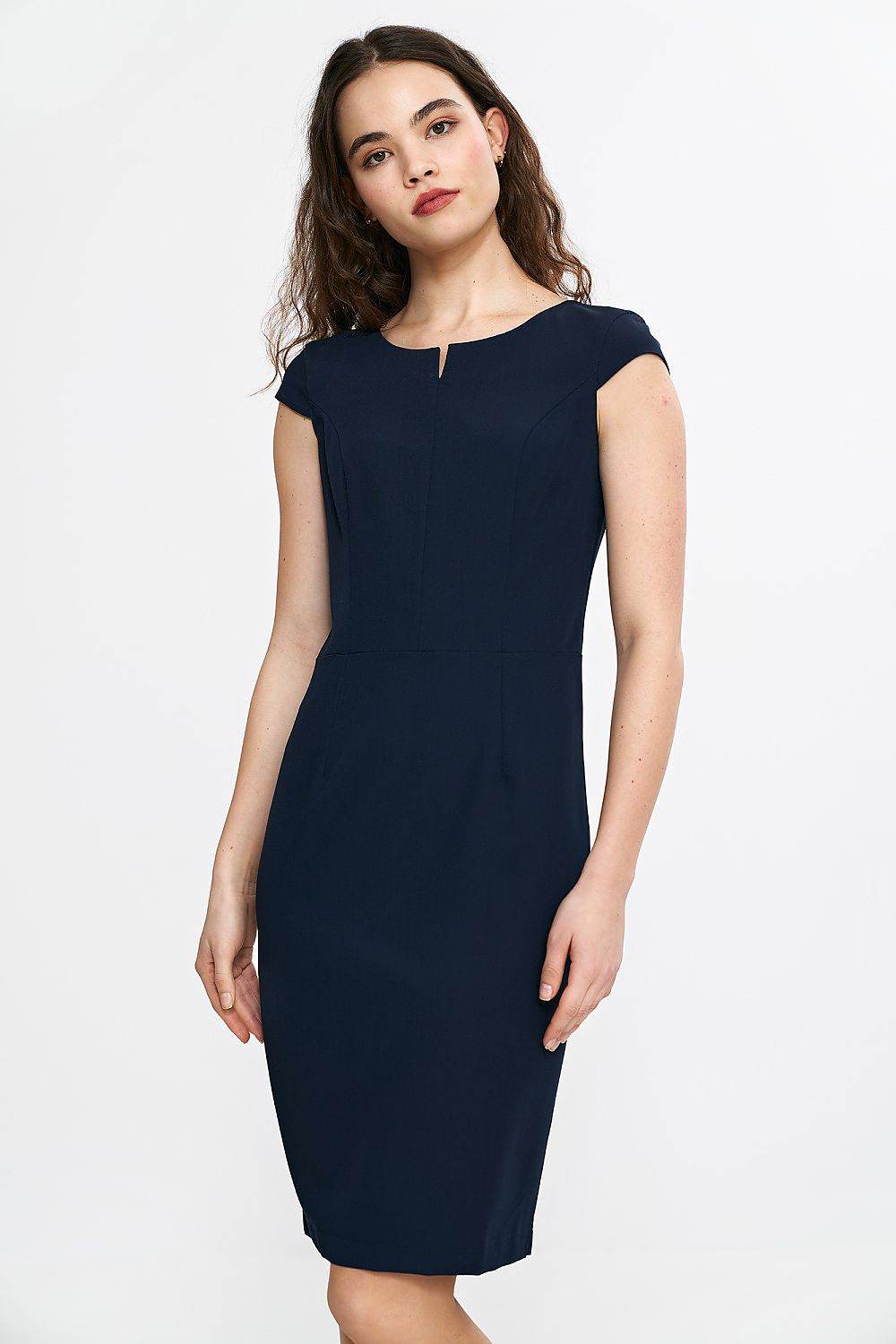 Elegant Fitted Daydress with Classic Pencil Skirt - INDIEZ COUTURE