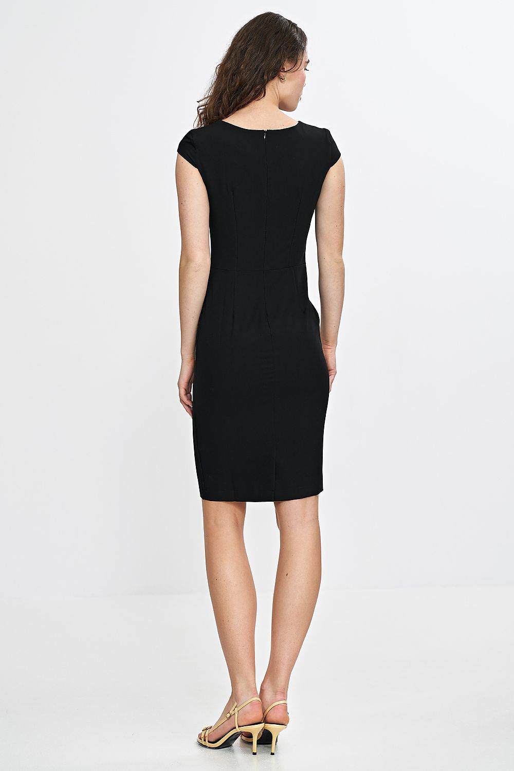 Elegant Fitted Daydress with Classic Pencil Skirt - INDIEZ COUTURE