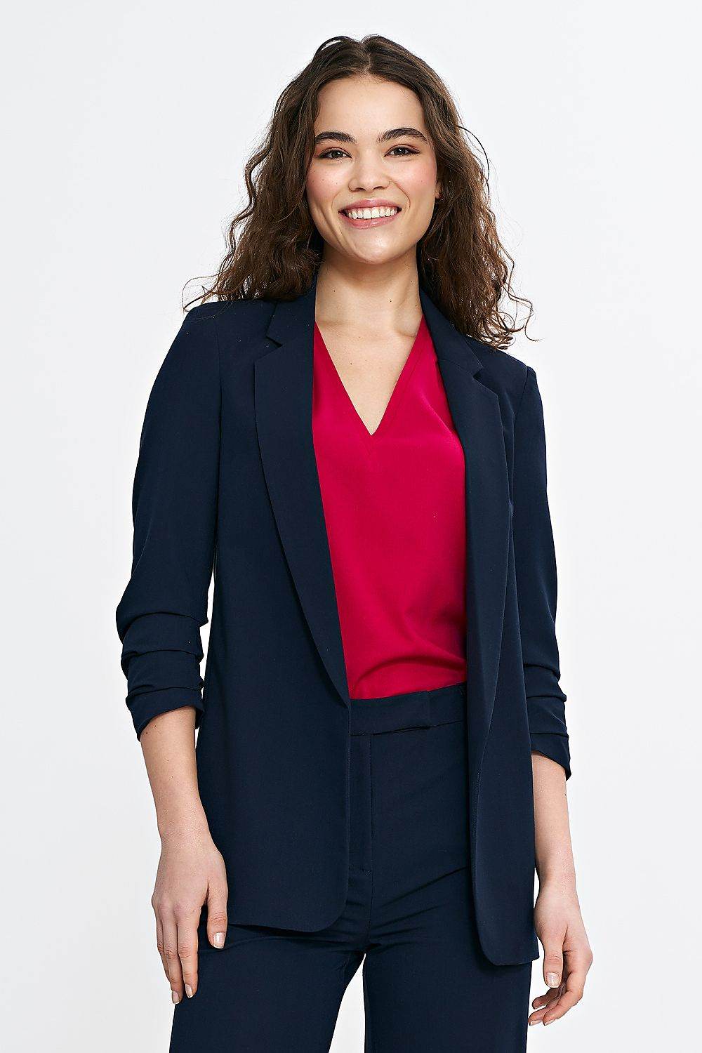 Stylish Women's Blazer with 3/4 Sleeves - INDIEZ COUTURE