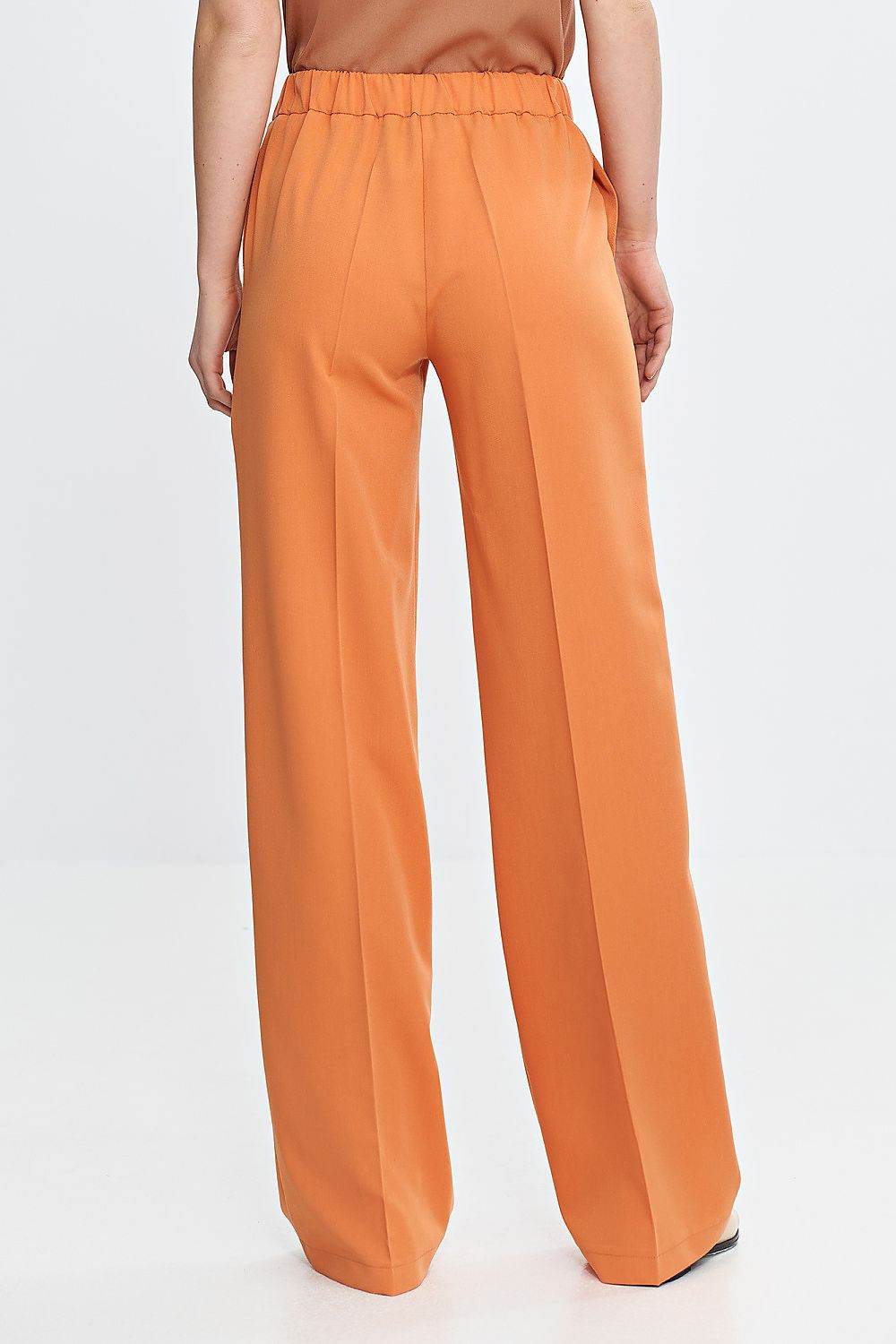 Elegant Women's Trousers with Wide Leg and Pressed Creases - INDIEZ COUTURE
