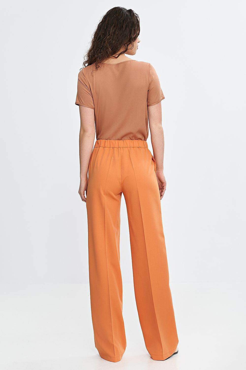Elegant Women's Trousers with Wide Leg and Pressed Creases - INDIEZ COUTURE