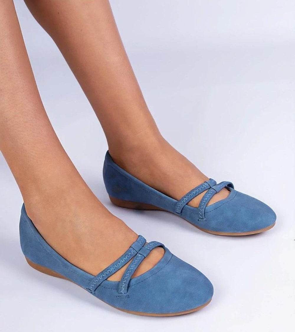 Eco-Leather Ballet Flats for Elegant Comfort - INDIEZ COUTURE