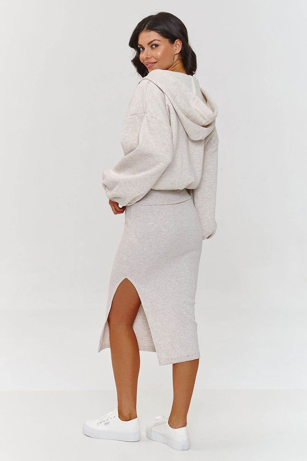 Versatile Sleeveless Dress and Hoodie Set - INDIEZ COUTURE
