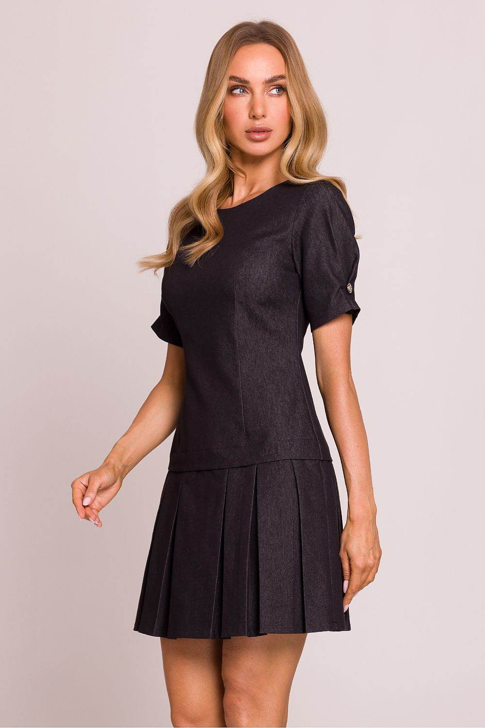 Elegant Mini Dress with Breathable Cotton Fabric - INDIEZ COUTURE