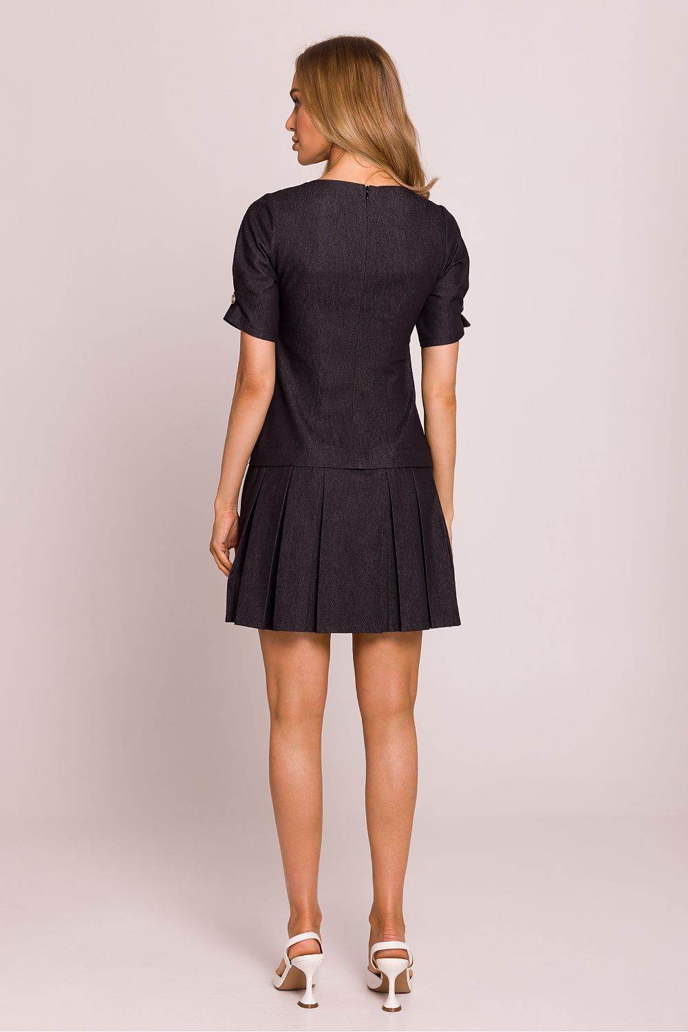 Elegant Mini Dress with Breathable Cotton Fabric - INDIEZ COUTURE