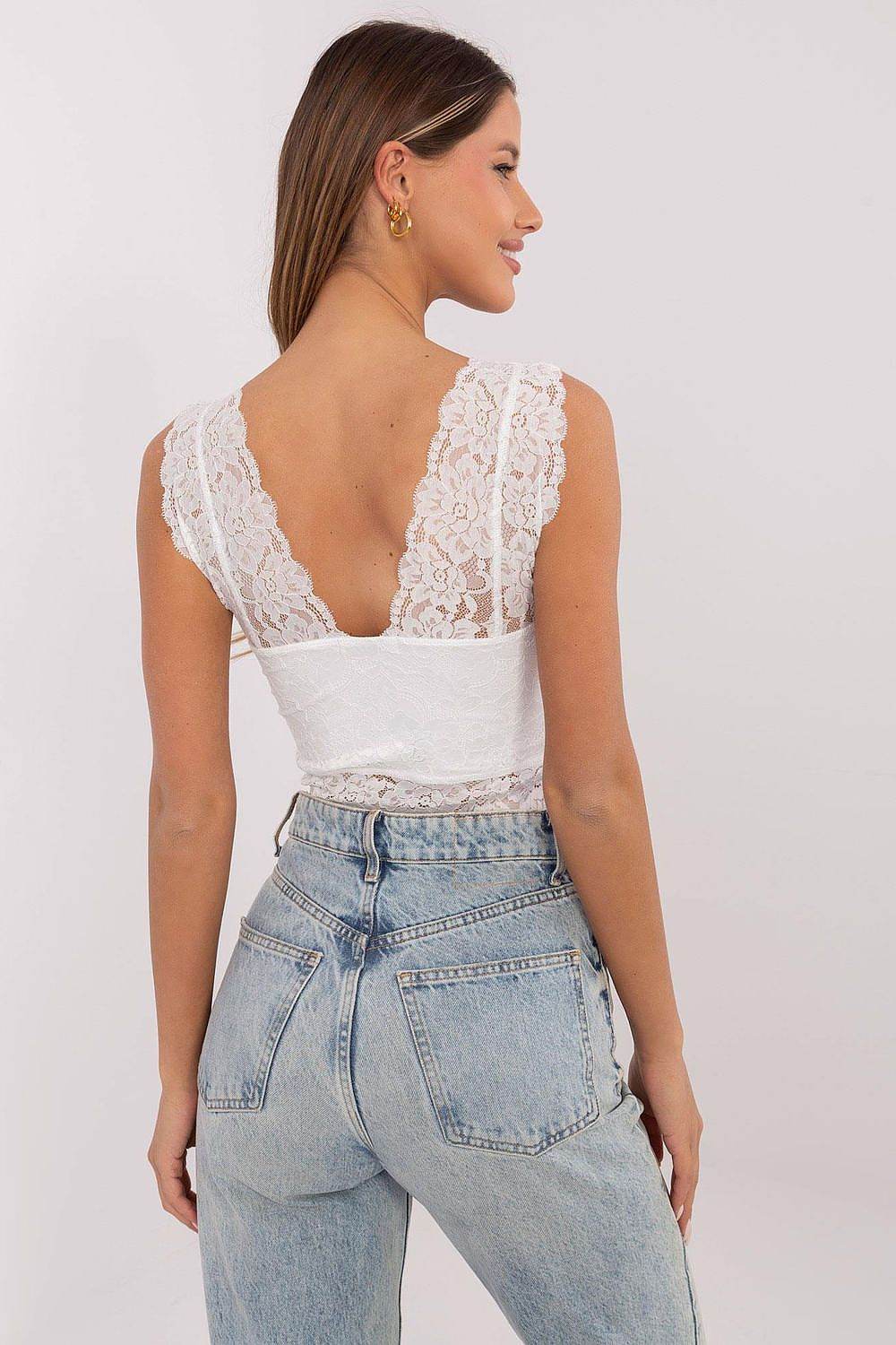 Elegant Openwork Top with V-Neck Design - INDIEZ COUTURE