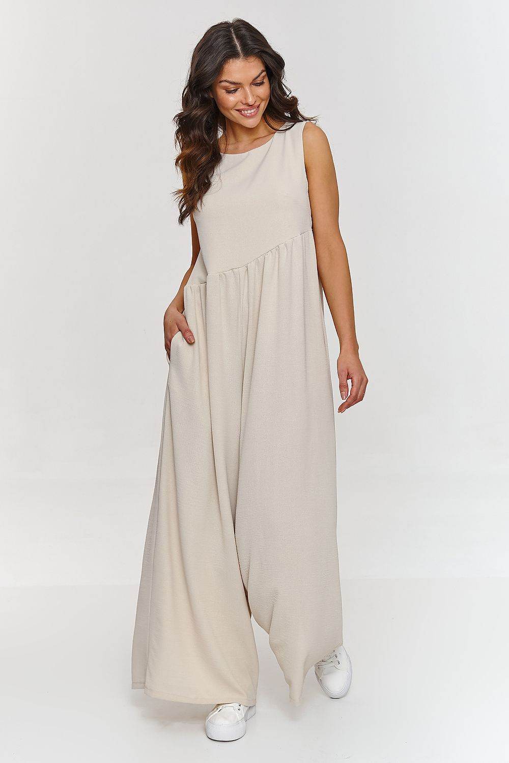 Elegant Maxi Jumpsuit with Comfortable Loose Fit - INDIEZ COUTURE