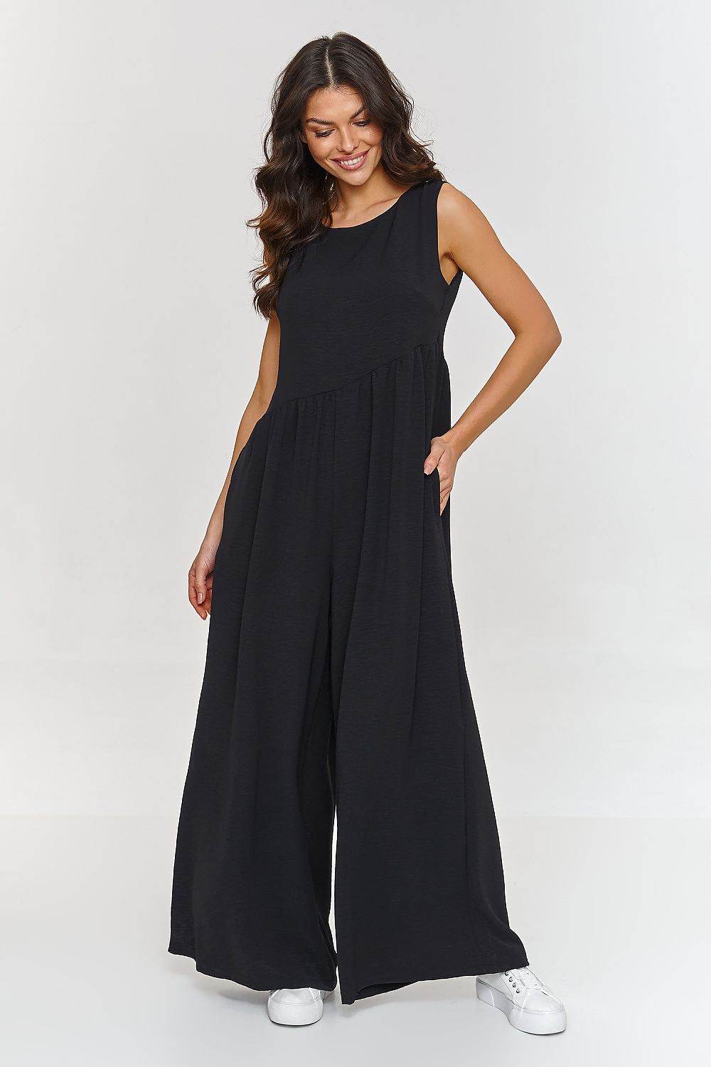 Elegant Maxi Jumpsuit with Comfortable Loose Fit - INDIEZ COUTURE