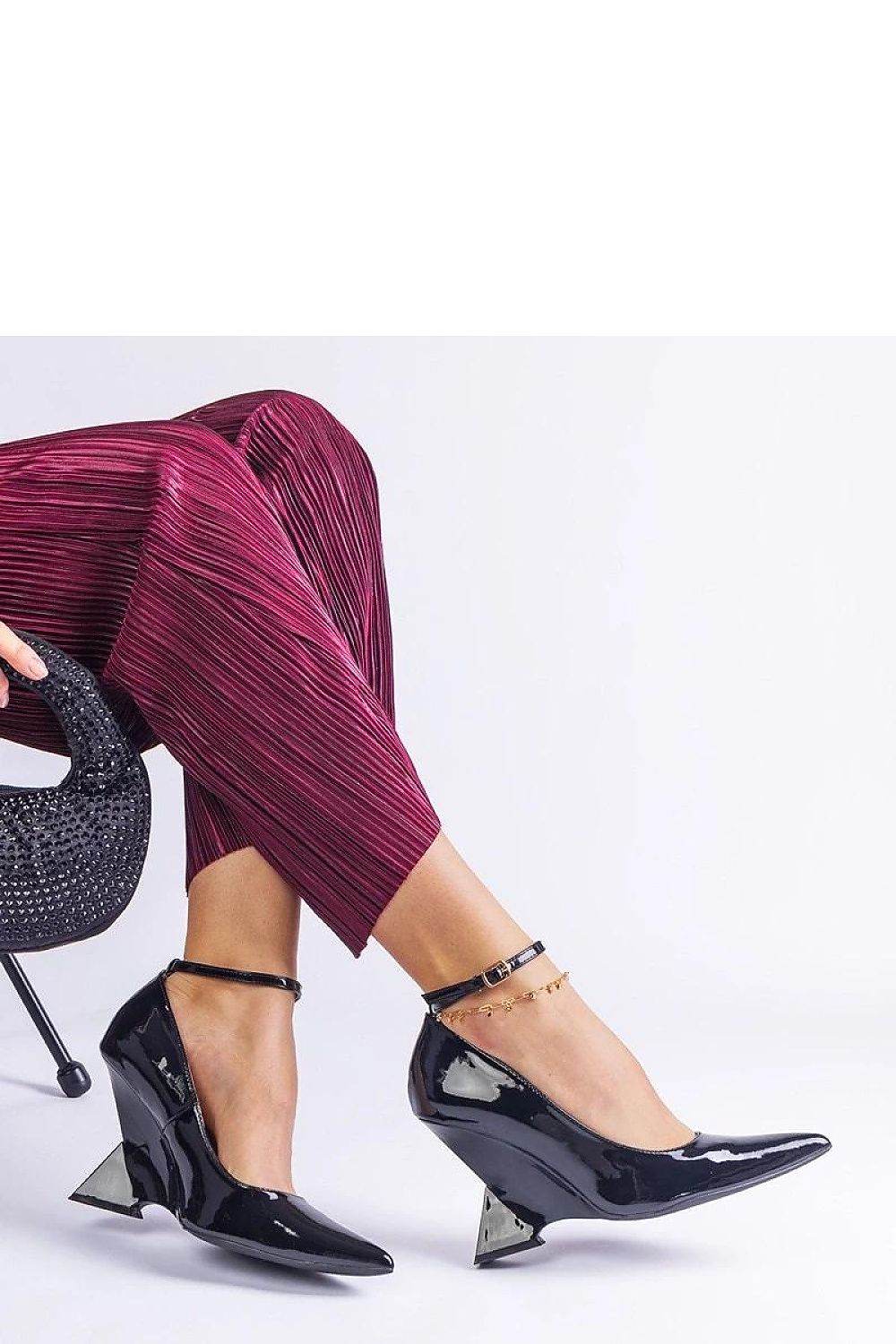 Red Patent Leather Wedge Pumps for Elegance and Comfort - INDIEZ COUTURE