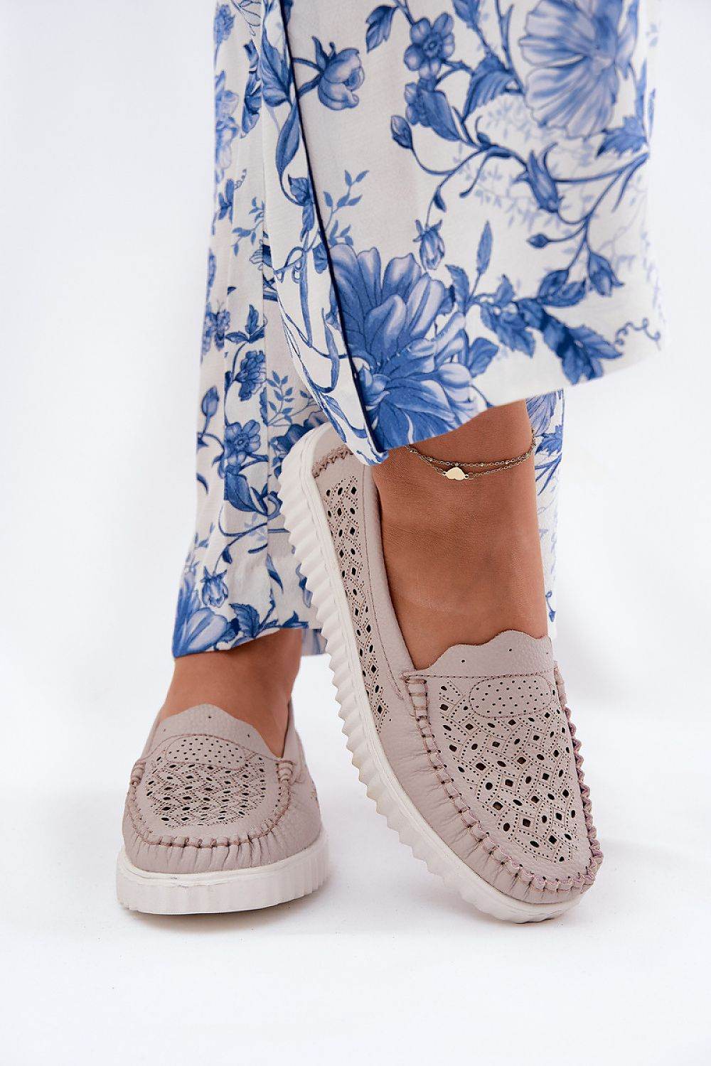 Elegant Lace-Up Moccasins with Comfortable Platform - INDIEZ COUTURE