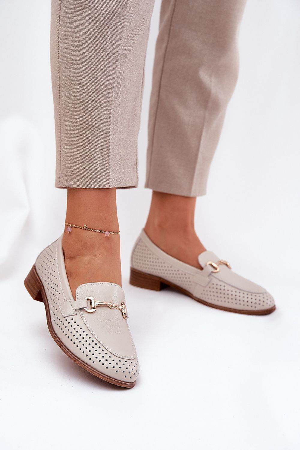 Natural Leather Women's Moccasins with Soft Insole - INDIEZ COUTURE