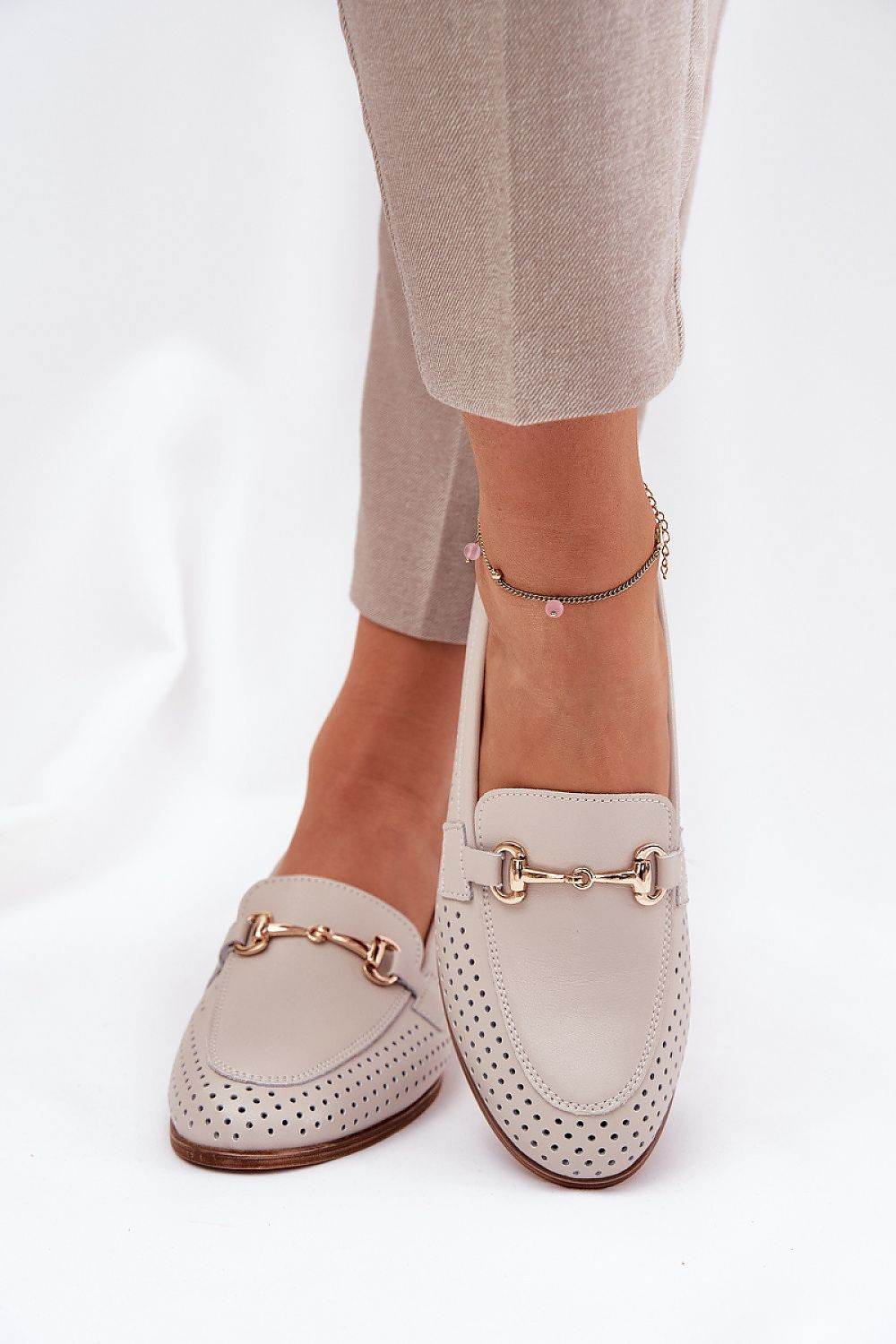 Natural Leather Women's Moccasins with Soft Insole - INDIEZ COUTURE