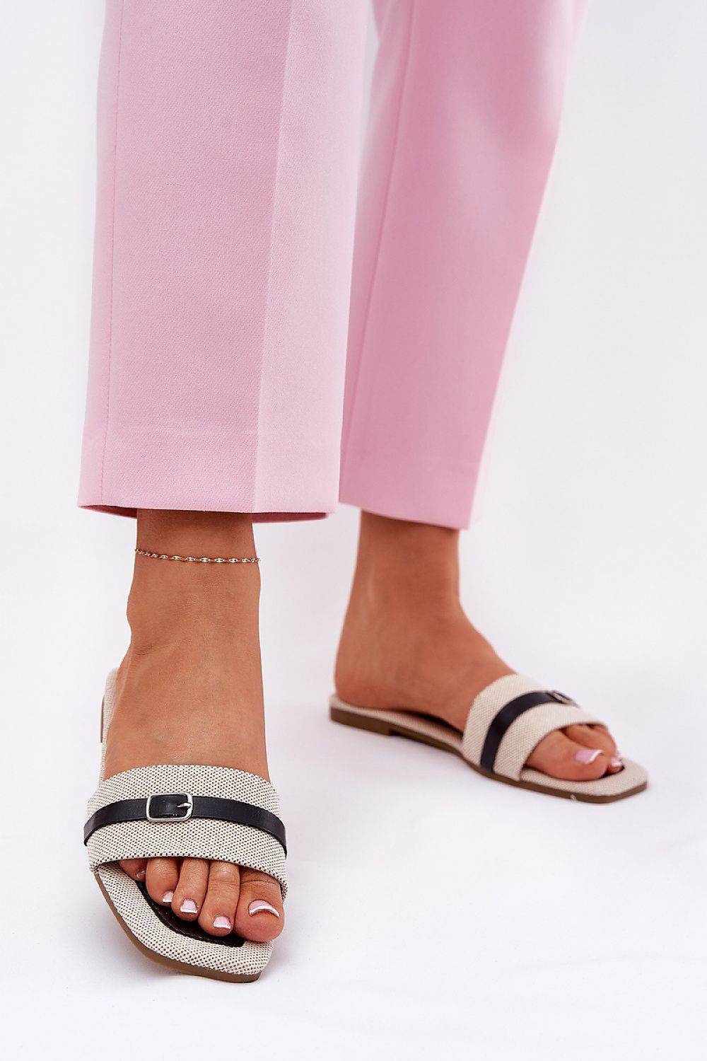 Comfortable Women's Flip-Flops with Stylish Buckle - INDIEZ COUTURE