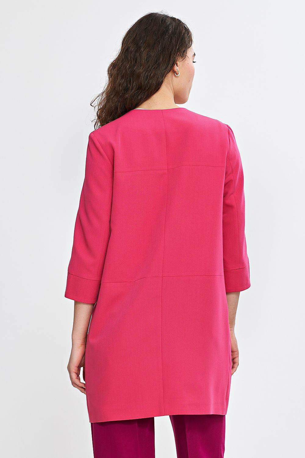Elegant Women's Blazer with 3/4 Length Sleeves - INDIEZ COUTURE