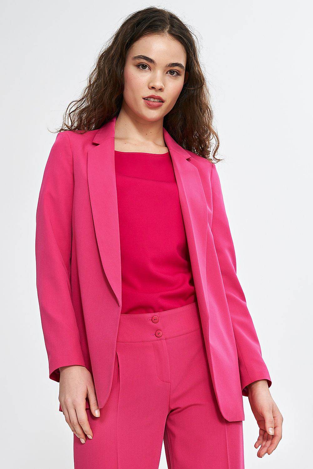 Stylish Women's Blazer with Elegant Lapels - INDIEZ COUTURE