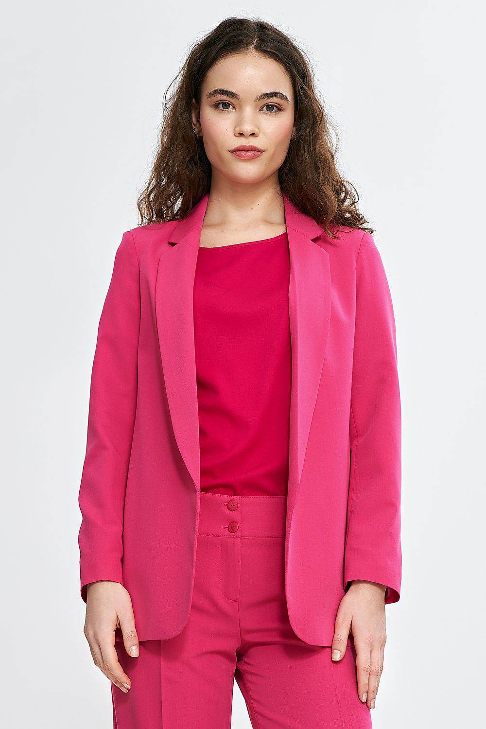 Stylish Women's Blazer with Elegant Lapels - INDIEZ COUTURE
