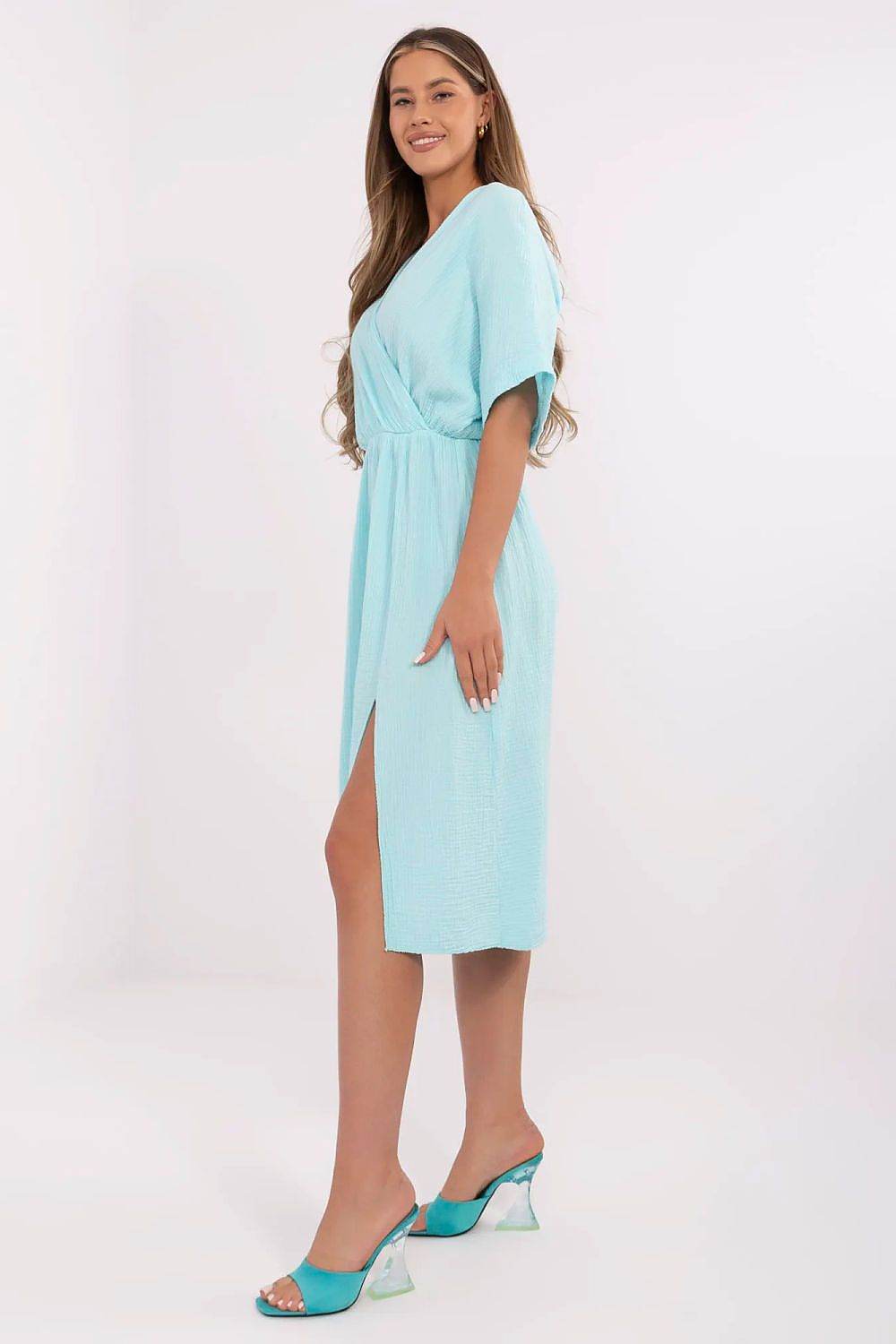 Breathable Cotton Summer Dress with Flared Cut - INDIEZ COUTURE