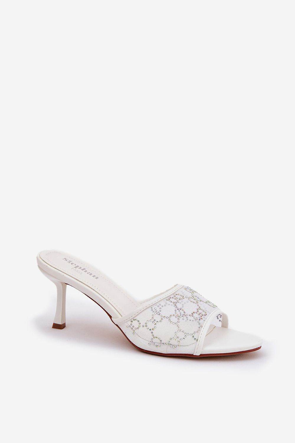 Women's High-Heeled Mules with Eco-Leather Insole - INDIEZ COUTURE