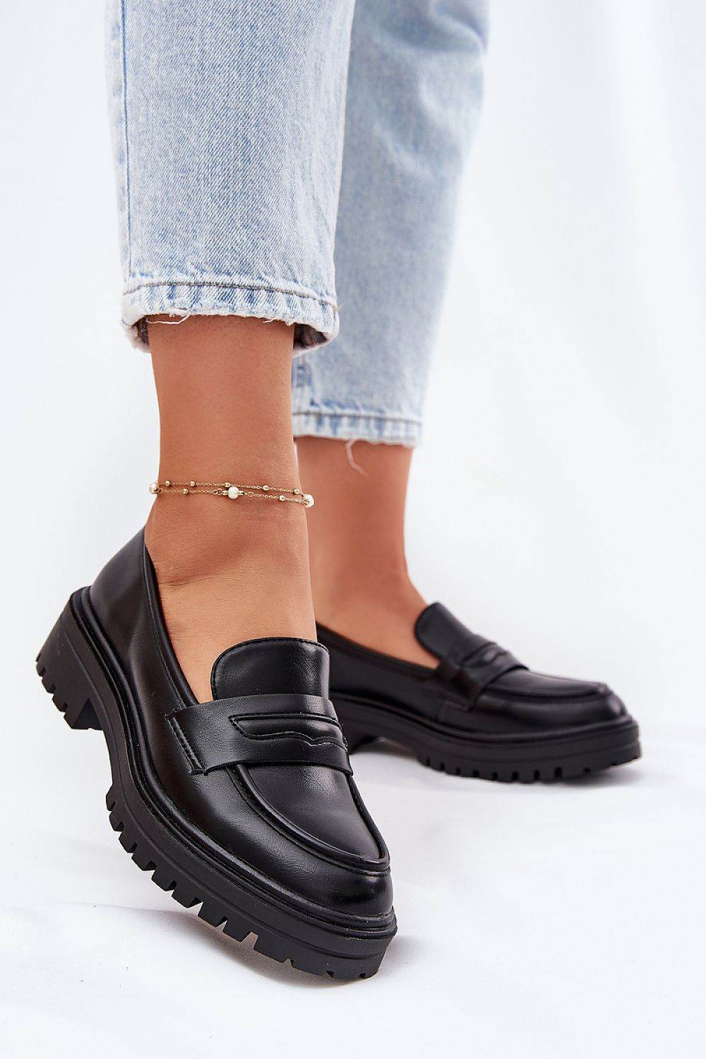 Eco-Leather Moccasins with Rounded Toes - INDIEZ COUTURE