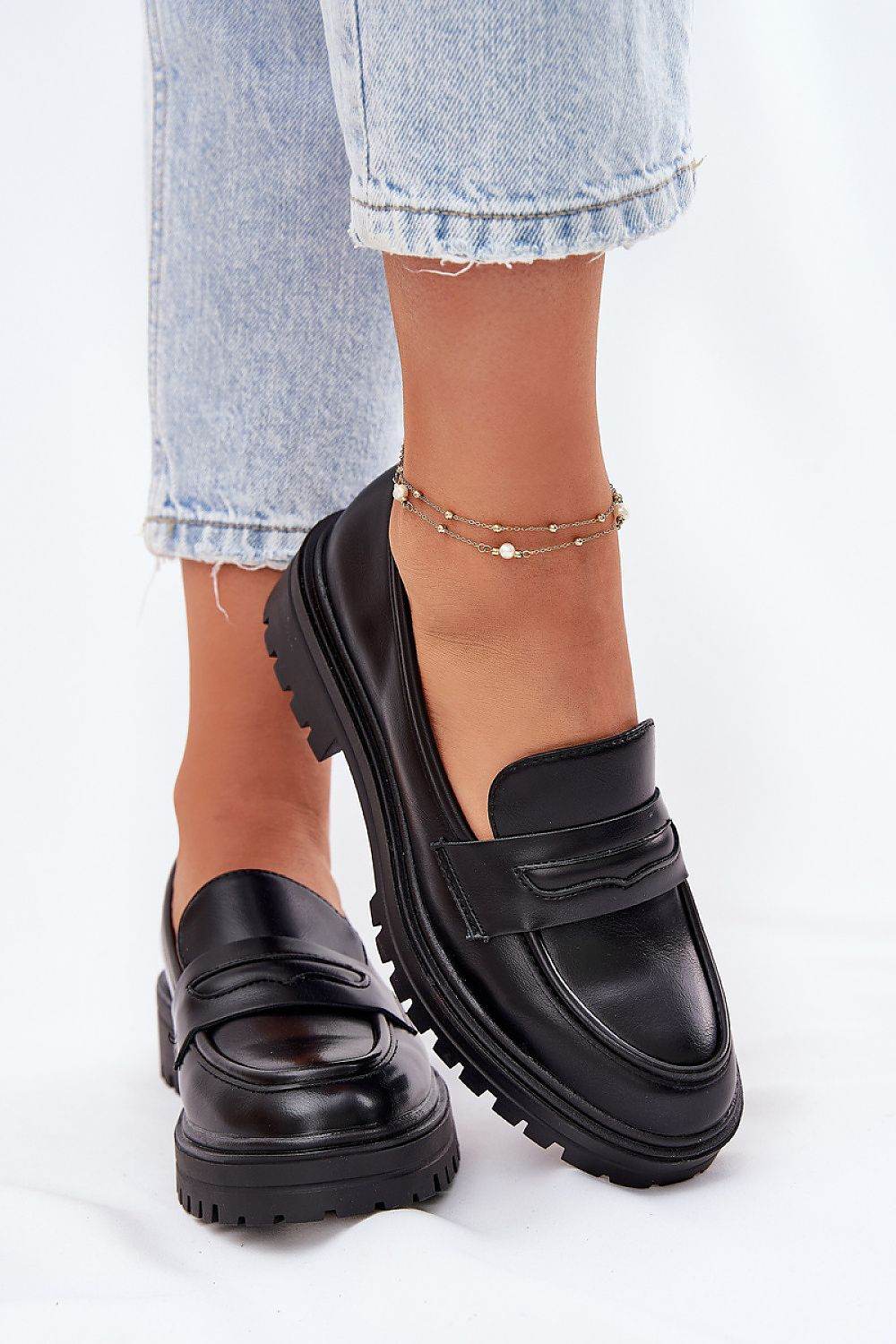 Eco-Leather Moccasins with Rounded Toes - INDIEZ COUTURE
