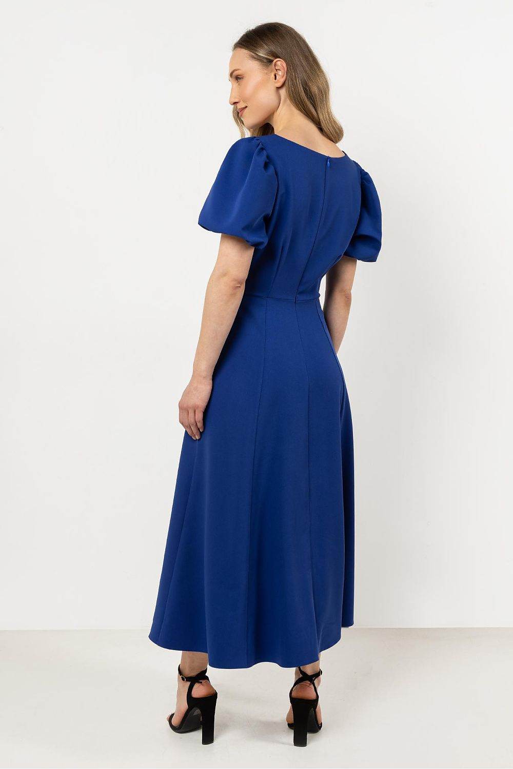 Elegant Daydress with Flared Bottom and Side Slit - INDIEZ COUTURE