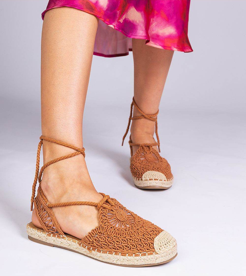 Stylish Brown Flat Espadrilles with Wedge Heel for All-Day Comfort - INDIEZ COUTURE