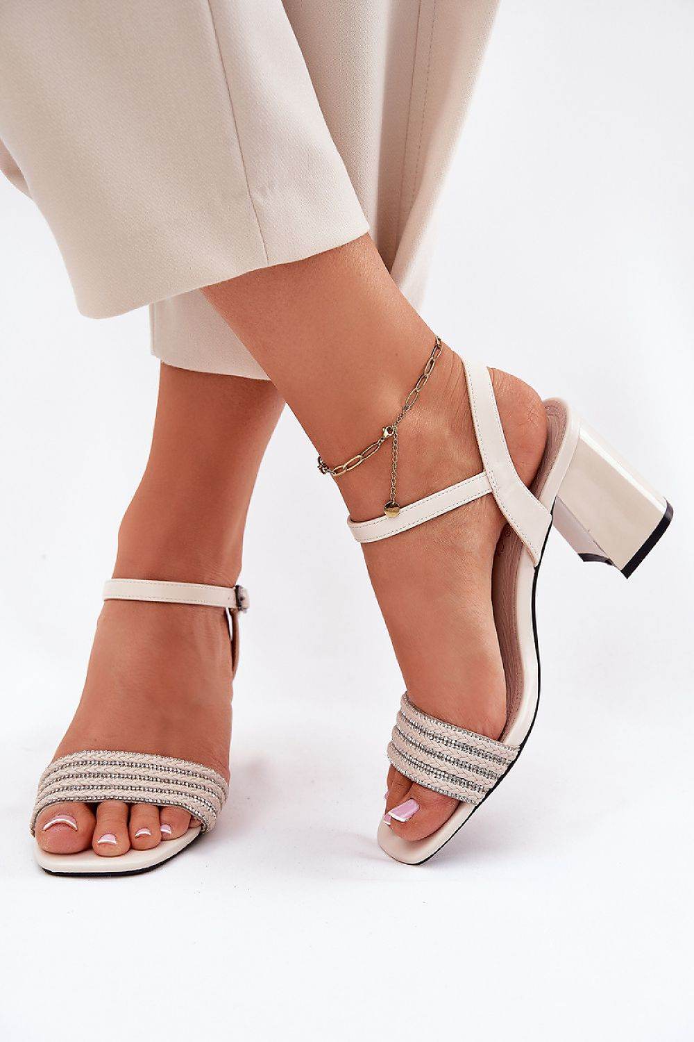 Elegant Women's Eco Leather Heel Sandals - INDIEZ COUTURE