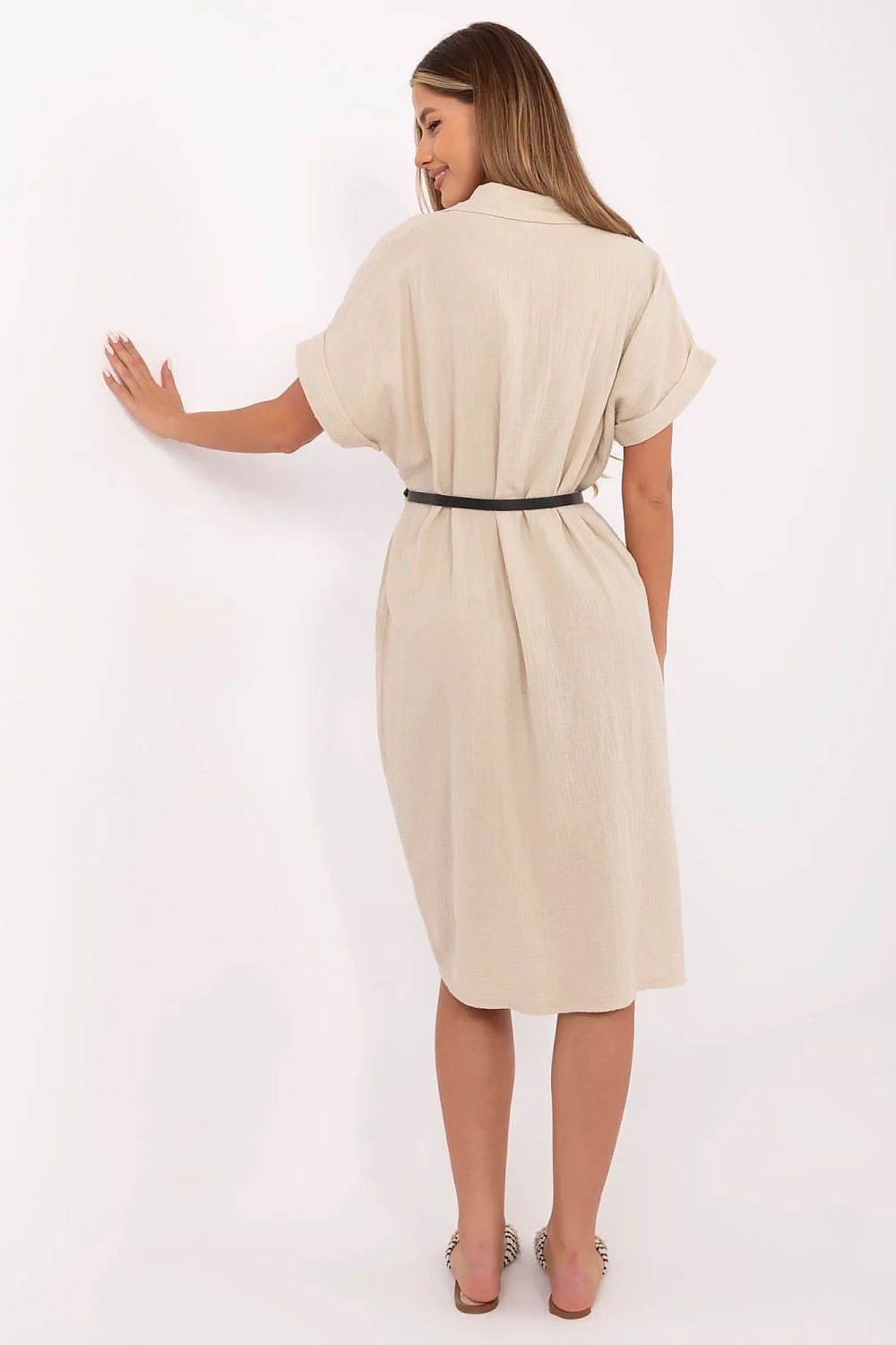 Breathable Cotton Muslin Dress for Everyday Elegance - INDIEZ COUTURE