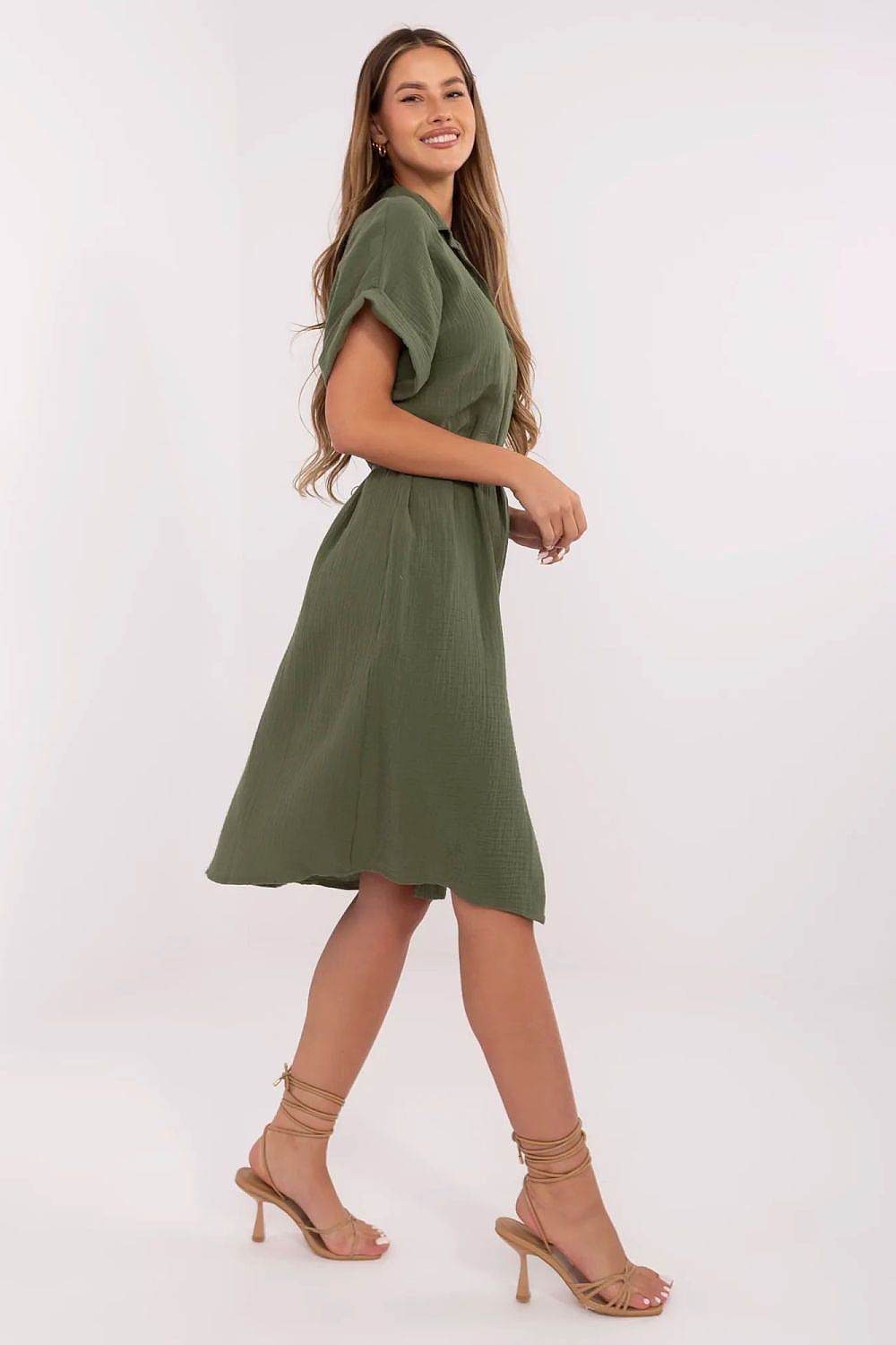 Breathable Cotton Muslin Dress for Everyday Elegance - INDIEZ COUTURE
