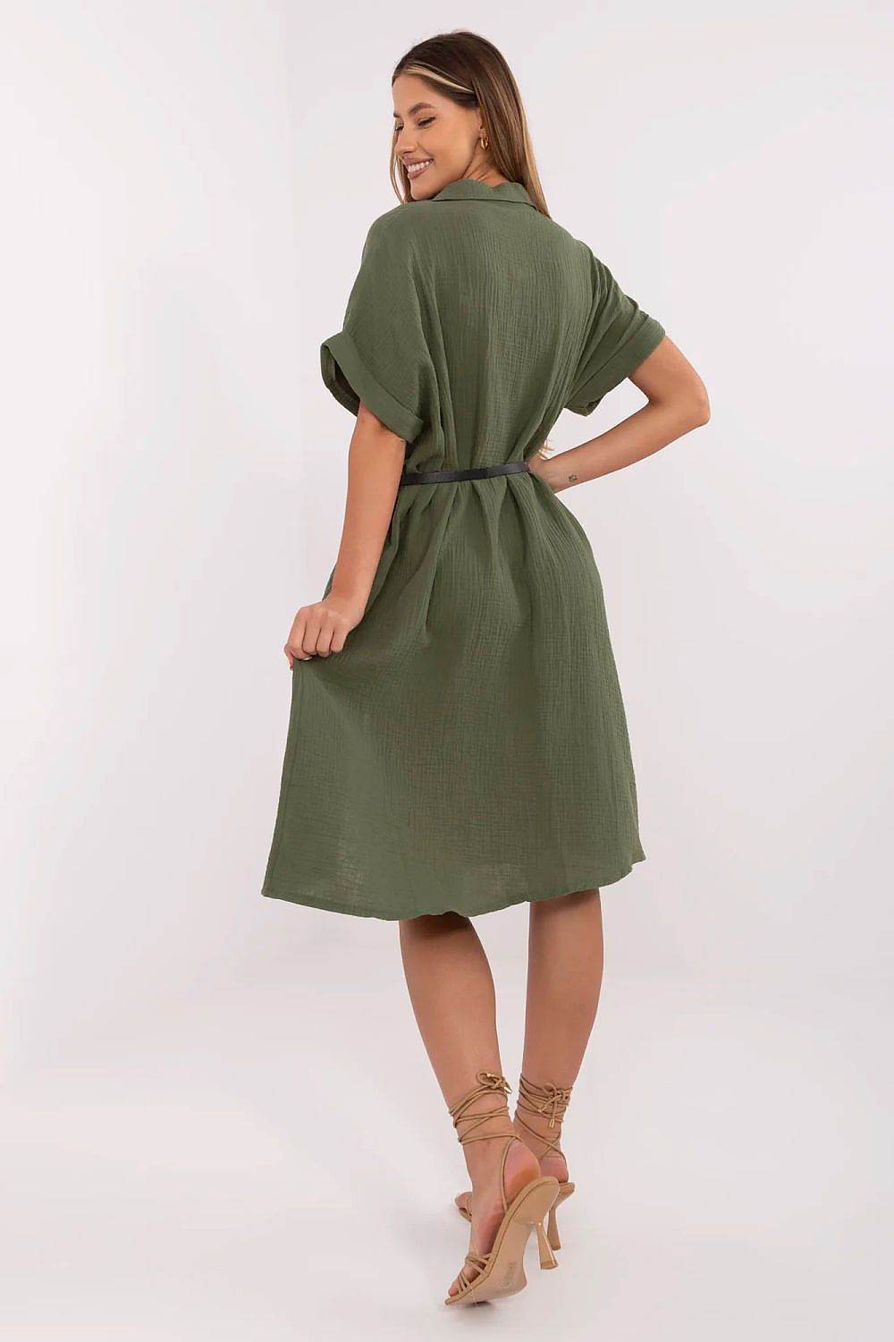 Breathable Cotton Muslin Dress for Everyday Elegance - INDIEZ COUTURE