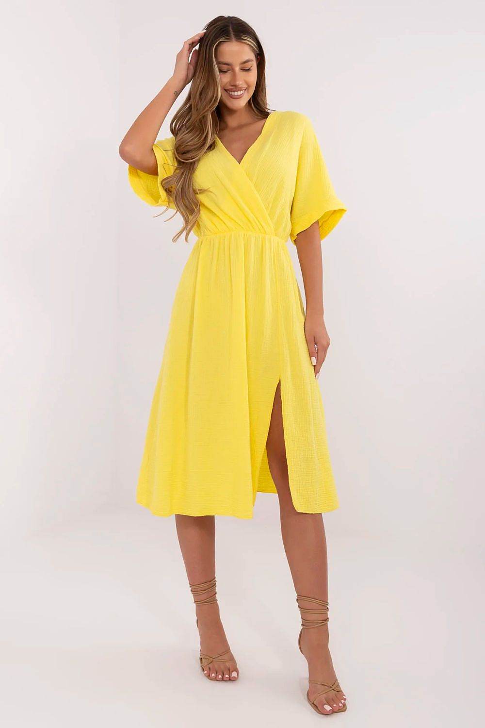 Breathable Cotton Summer Dress with Flared Cut - INDIEZ COUTURE