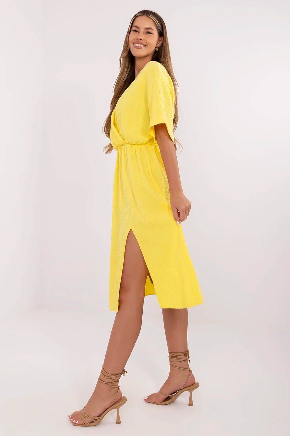 Breathable Cotton Summer Dress with Flared Cut - INDIEZ COUTURE