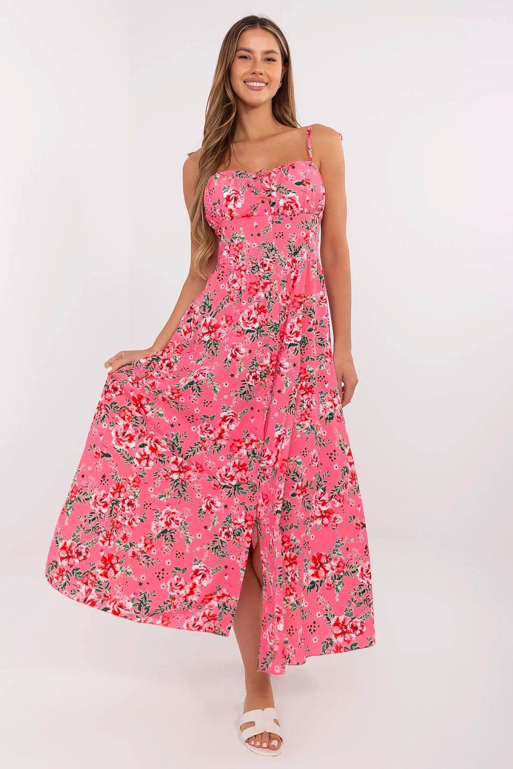 Feminine Midi Dress with Adjustable Tied Straps - INDIEZ COUTURE