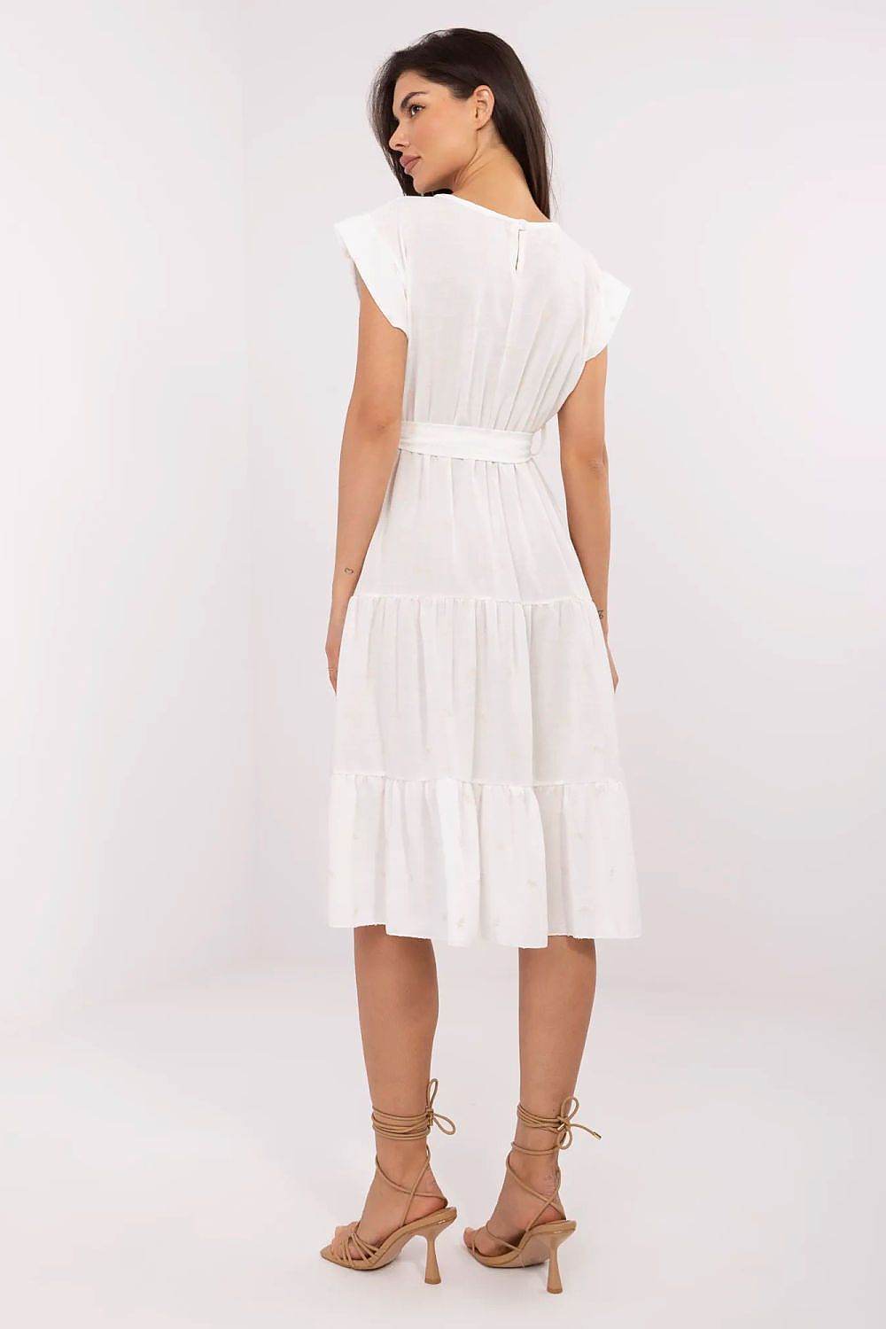Lightweight Flared Midi Dress for Everyday Elegance - INDIEZ COUTURE