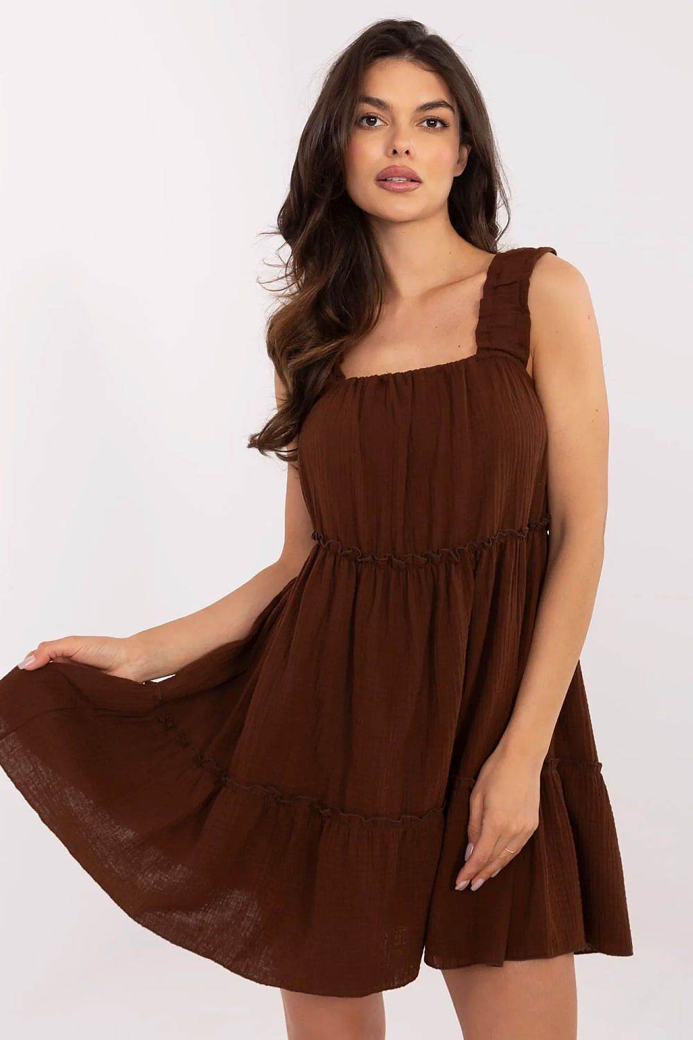 Delicate Summer Dress in Breathable Muslin Cotton - INDIEZ COUTURE