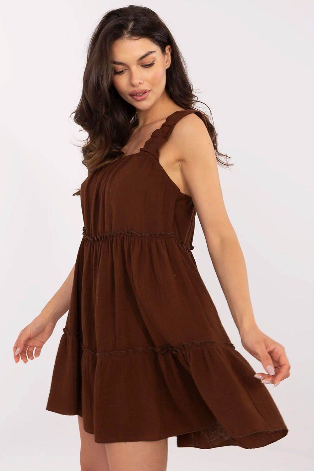 Delicate Summer Dress in Breathable Muslin Cotton - INDIEZ COUTURE
