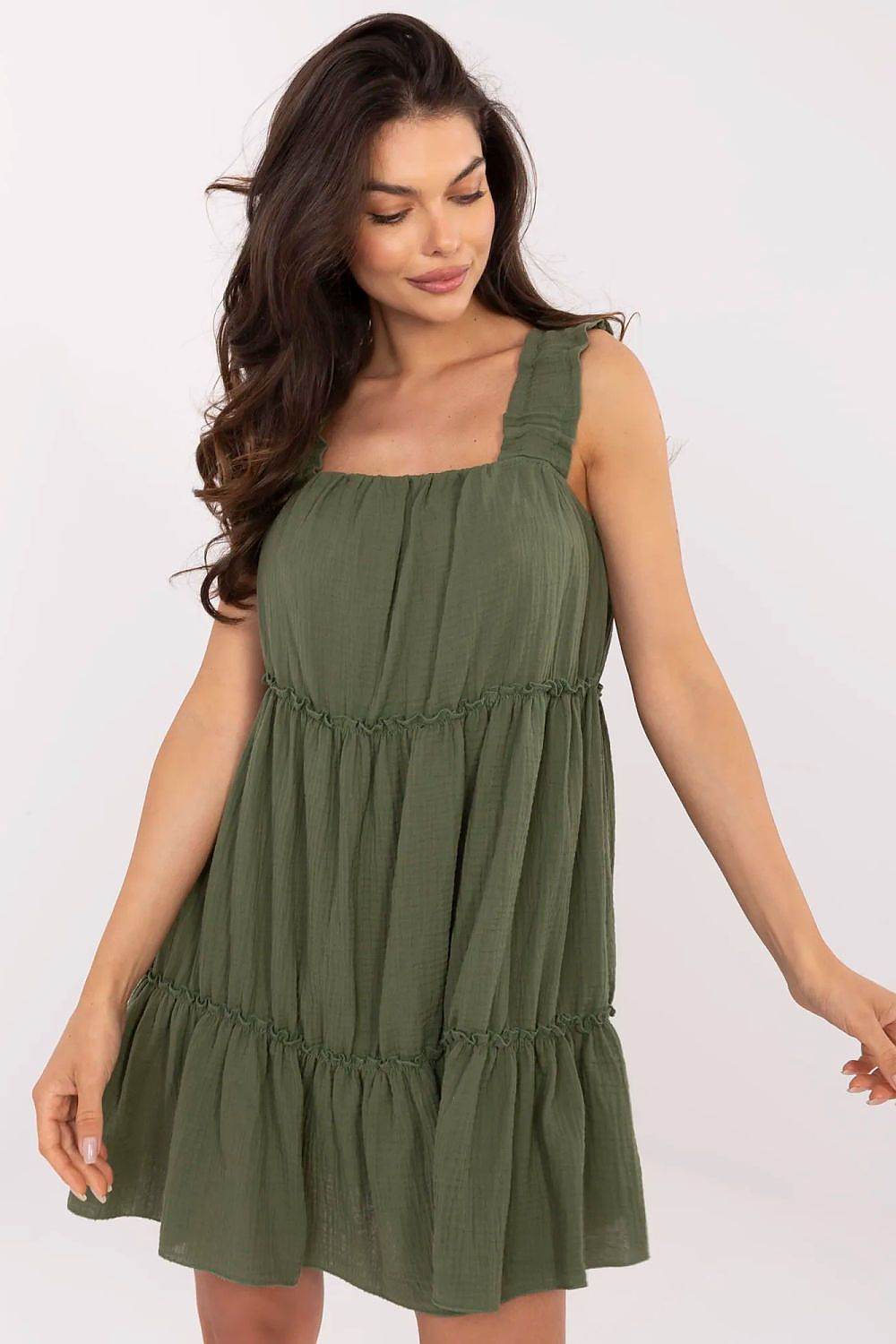 Delicate Summer Dress in Breathable Muslin Cotton - INDIEZ COUTURE