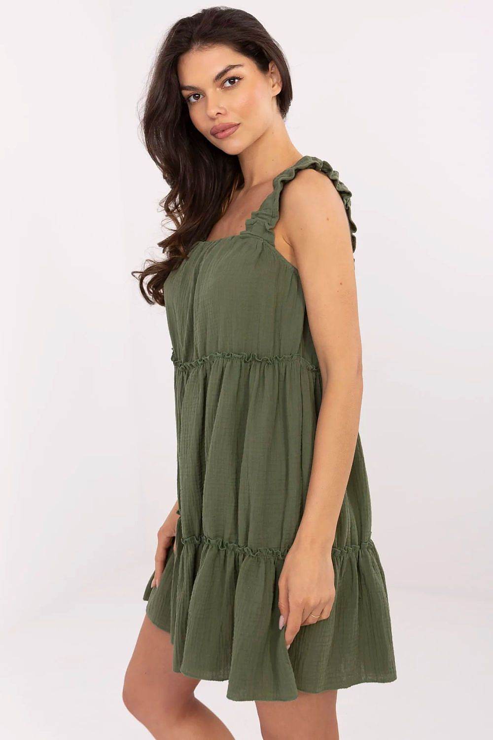 Delicate Summer Dress in Breathable Muslin Cotton - INDIEZ COUTURE