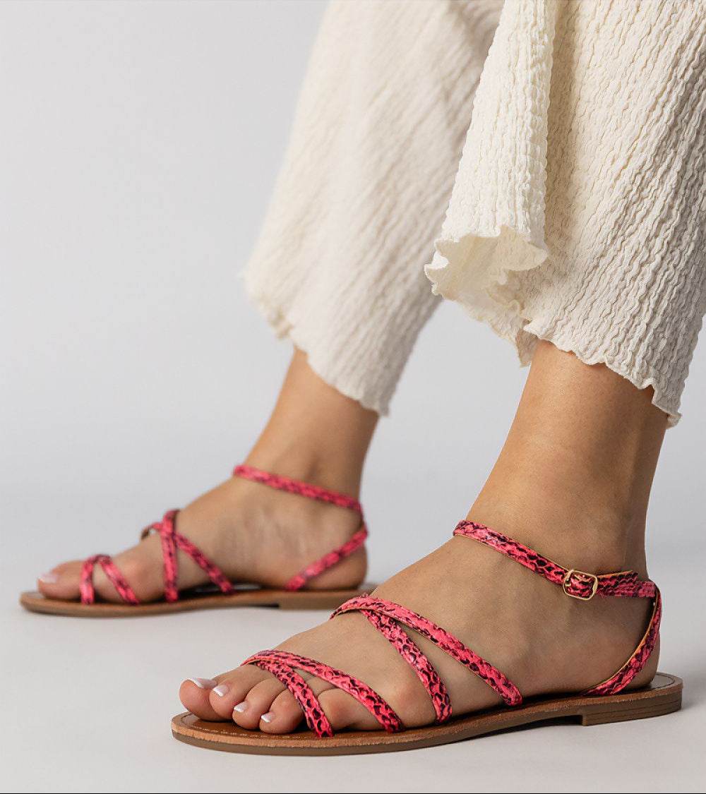 Stylish Pink Flat Sandals for Summer Comfort - INDIEZ COUTURE