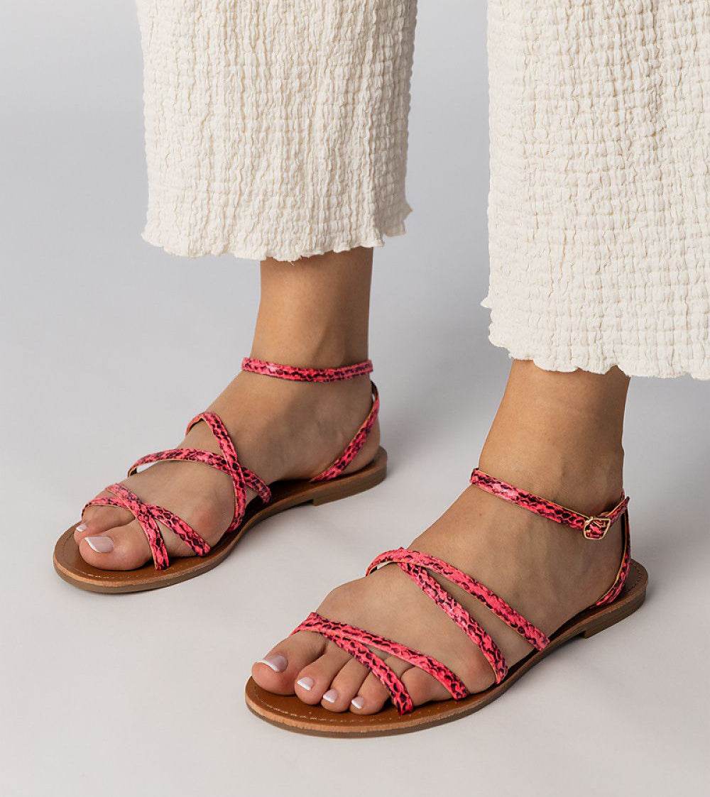 Stylish Pink Flat Sandals for Summer Comfort - INDIEZ COUTURE