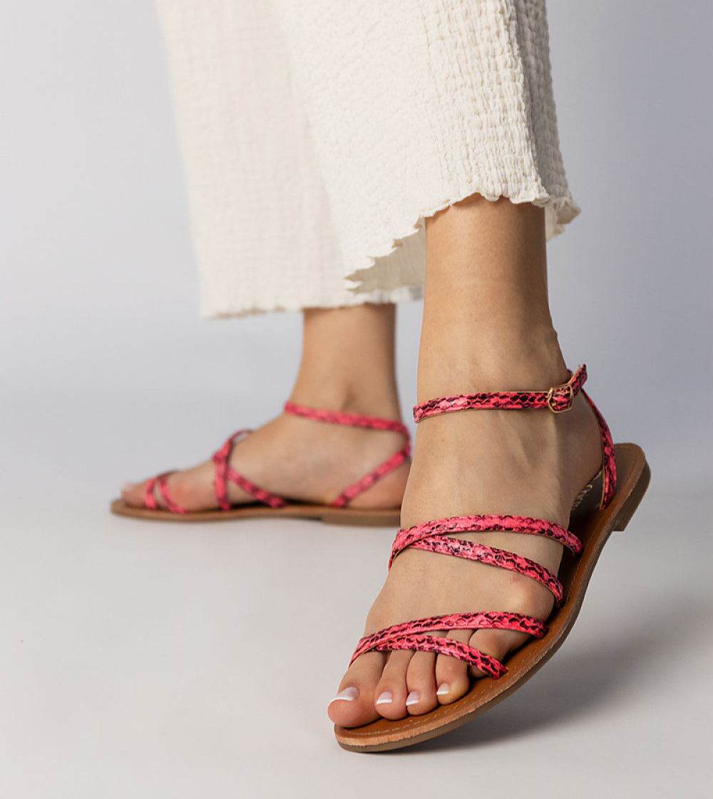 Stylish Pink Flat Sandals for Summer Comfort - INDIEZ COUTURE