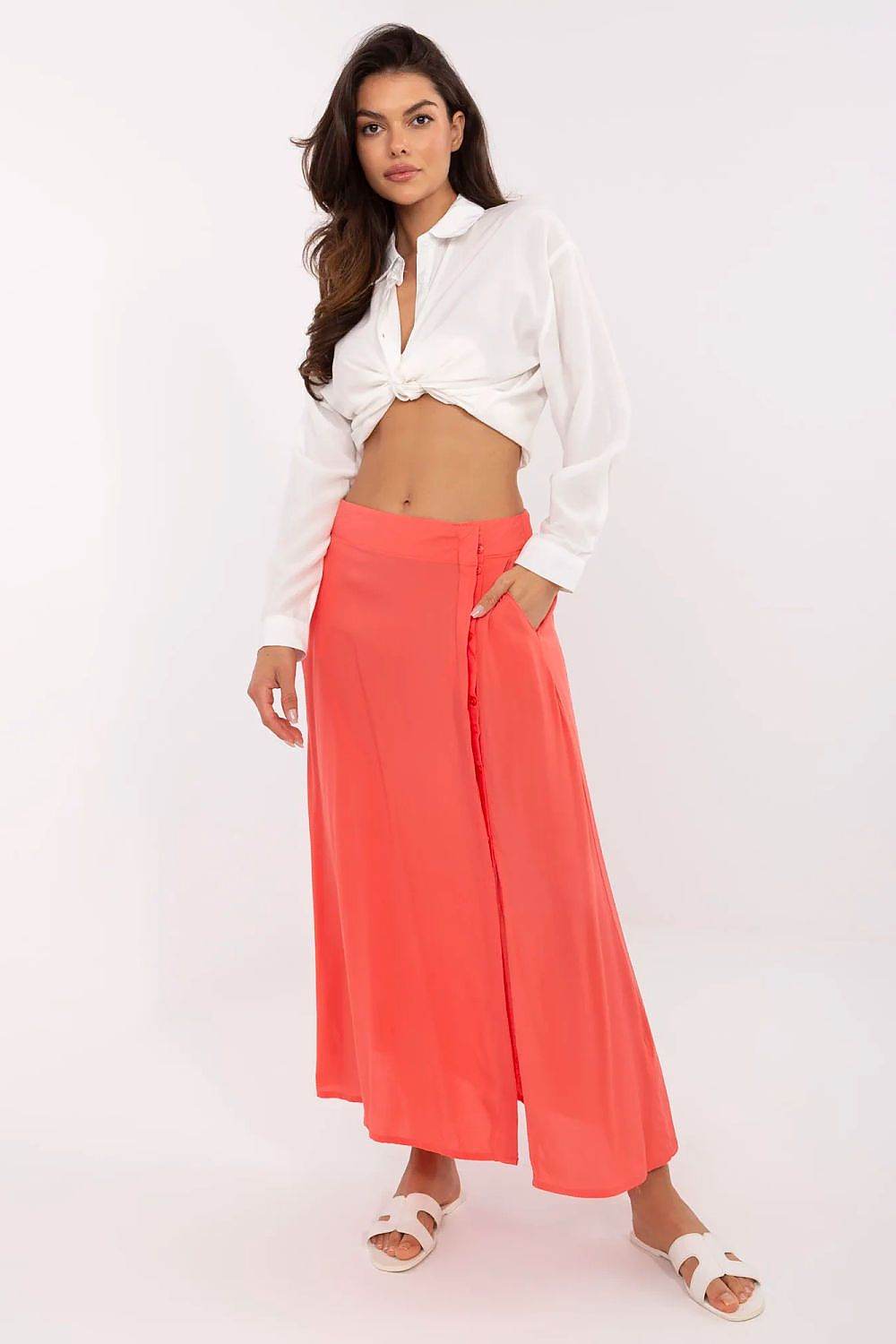 Elegant Midi-Length Skirt in Skin-Friendly Viscose - INDIEZ COUTURE