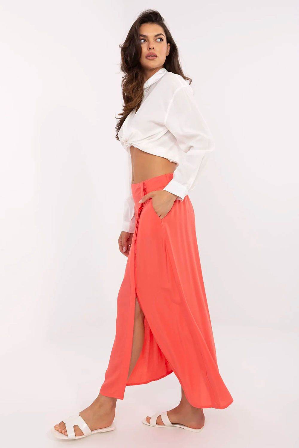 Elegant Midi-Length Skirt in Skin-Friendly Viscose - INDIEZ COUTURE