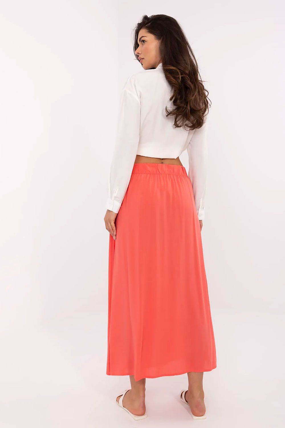 Elegant Midi-Length Skirt in Skin-Friendly Viscose - INDIEZ COUTURE