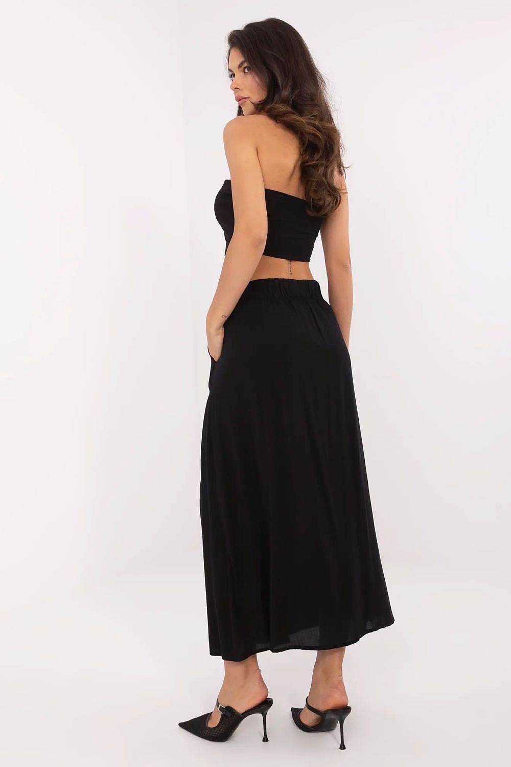 Elegant Midi-Length Skirt in Skin-Friendly Viscose - INDIEZ COUTURE